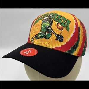 Liquid Blue Hat Size L/XL Fitted Grateful Dead Lithuania Skeleton Basketball